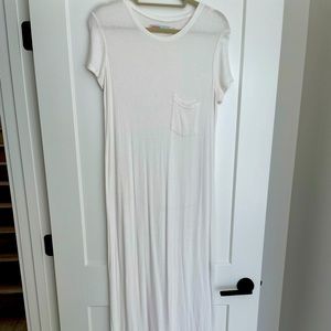 White, Free People beach dress. Size medium